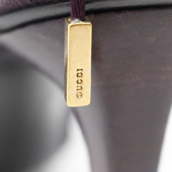 GUCCI Purple Suede Heels - Picture 8 of 8